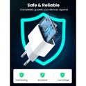 UGREEN zidni punjač 20W, USB-C, PD3.0/QC4.0, bijeli + USB-C/Lightning kabel 1.0m