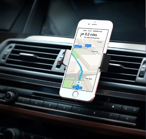 UGREEN držač za smartphone, za ventilacijski otvor, za auto, sivi