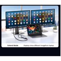 UGREEN 10-portni USB-C HUB 3×USB-A 3.0, 1xUSB- C PD, VGA, 4K, HDMI, 1xG-LAN, 1xSD, 1xTF, 3.5mm, sivi