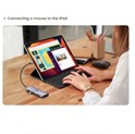 UGREEN 10-portni USB-C HUB 3×USB-A 3.0, 1xUSB- C PD, VGA, 4K, HDMI, 1xG-LAN, 1xSD, 1xTF, 3.5mm, sivi