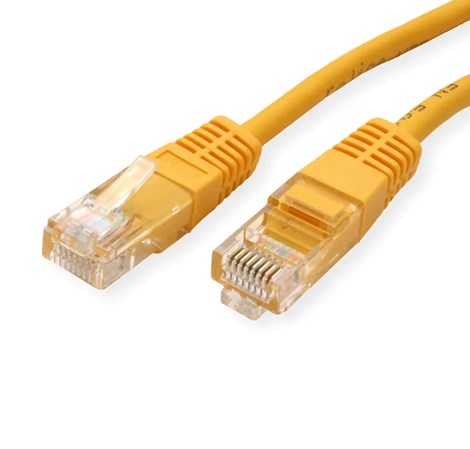 Roline UTP mrežni kabel Cat.5e, 0.5m, žuti