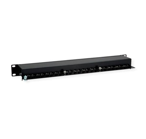 Roline Cat.5e/Class D 19" Patch Panel 24-porta STP, crni