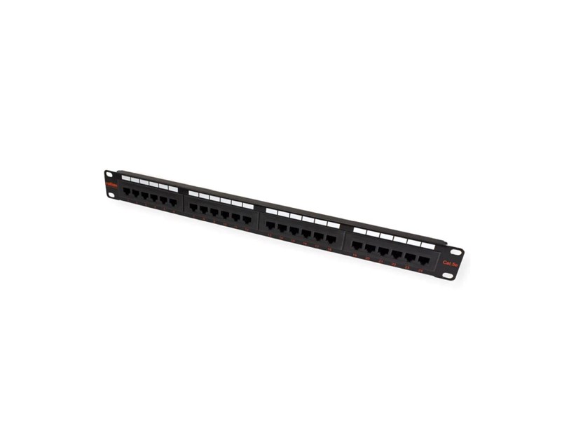 Roline Cat.5e/Class D 19" Patch Panel 24-porta UTP, crni