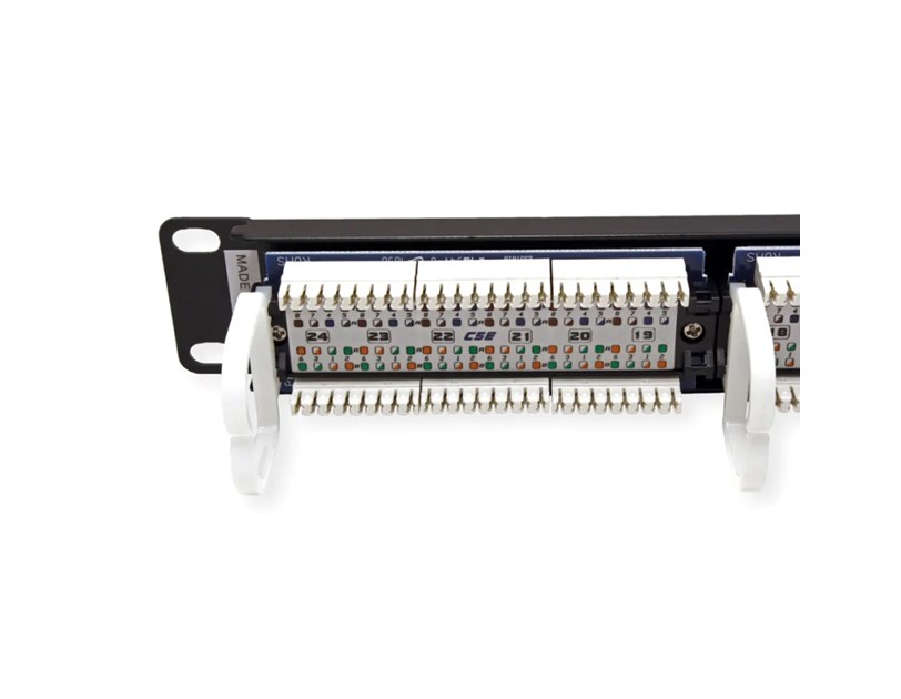 Roline Cat.5e/Class D 19" Patch Panel 24-porta UTP, crni