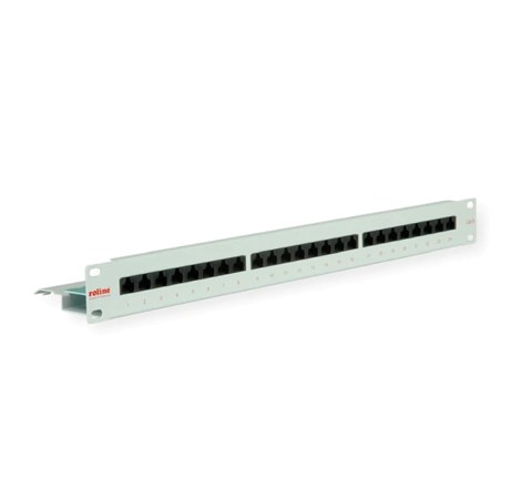 Roline Cat.6/ClassE 19" Patch Panel 24-porta UTP, svijetlo sivi