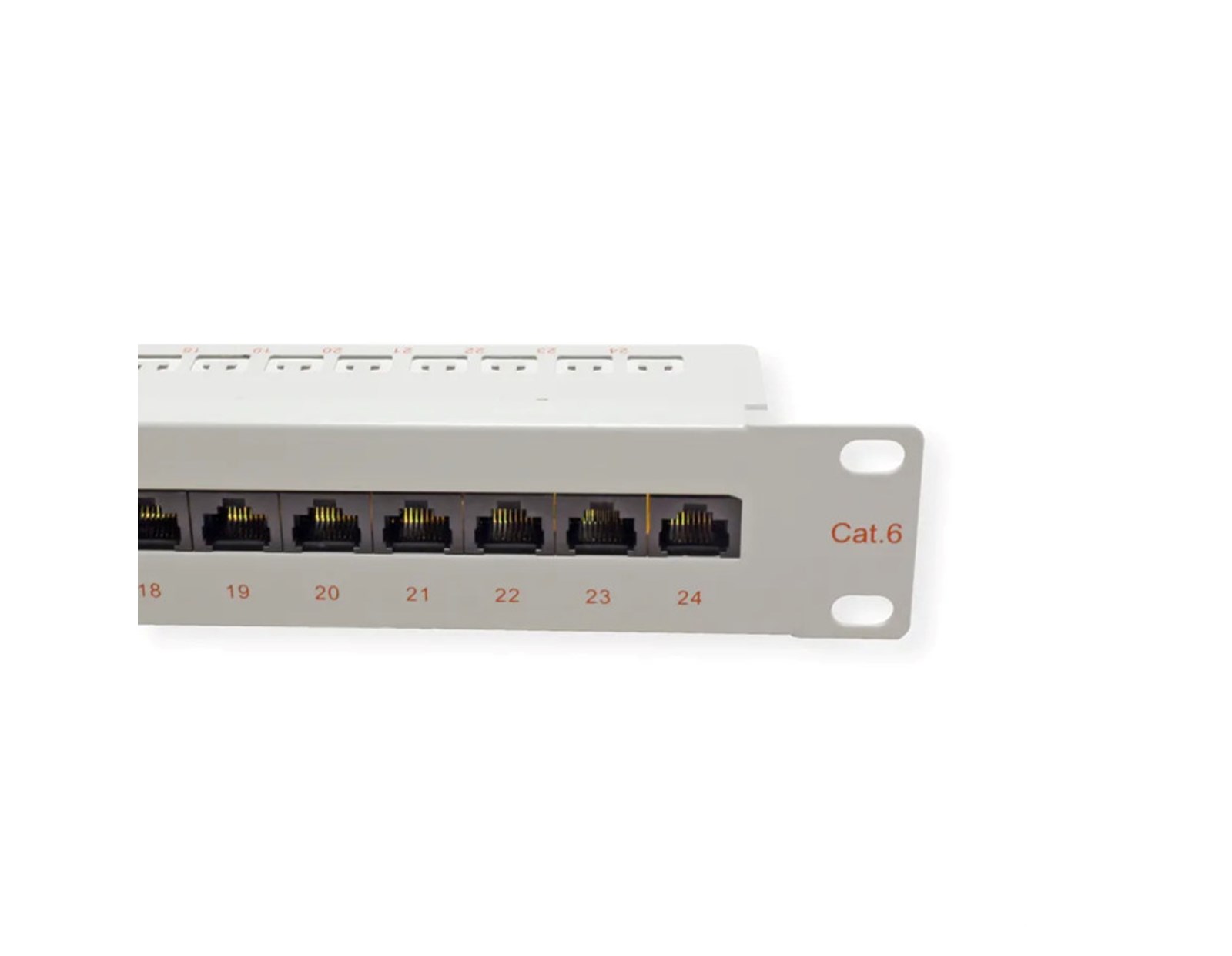 Roline Cat.6/ClassE 19" Patch Panel 24-porta UTP, svijetlo sivi