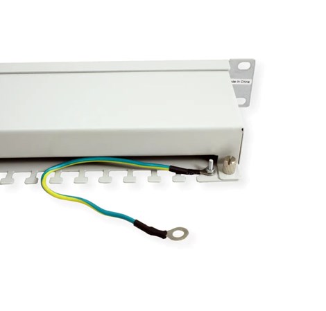 Roline VALUE Cat.5e/Class D 19" Patch Panel 24-porta STP, svijetlo sivi