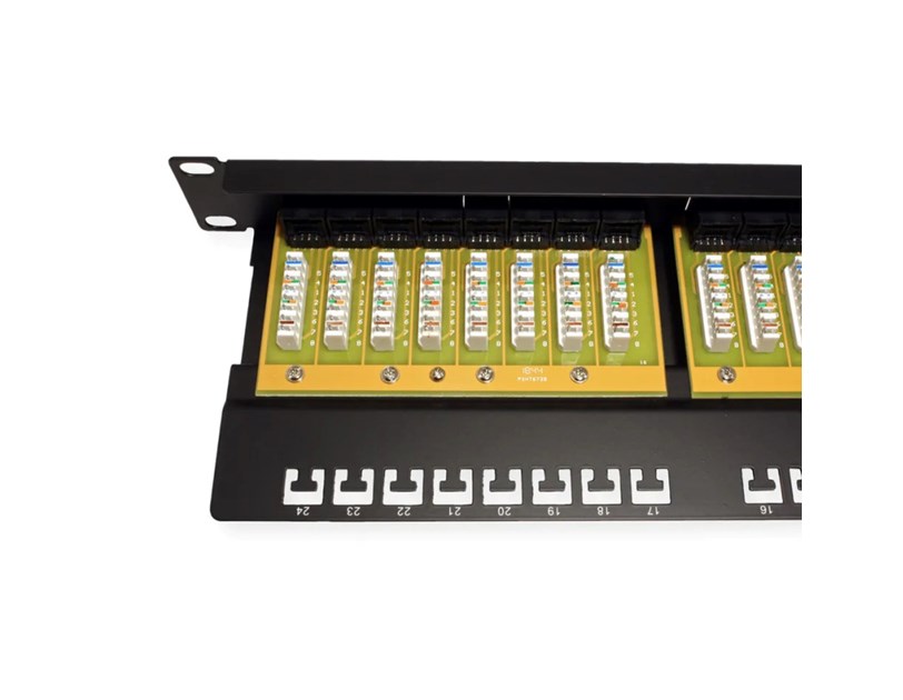 Roline VALUE Cat.6/Class E 19" Patch Panel 24-porta UTP, crni