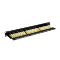Roline VALUE Cat.6/Class E 19" Patch Panel 24-porta UTP, crni