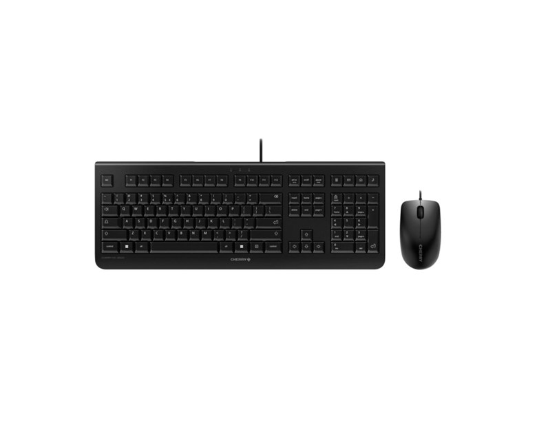 Cherry DC 2000 tipkovnica + miš, USB, crna