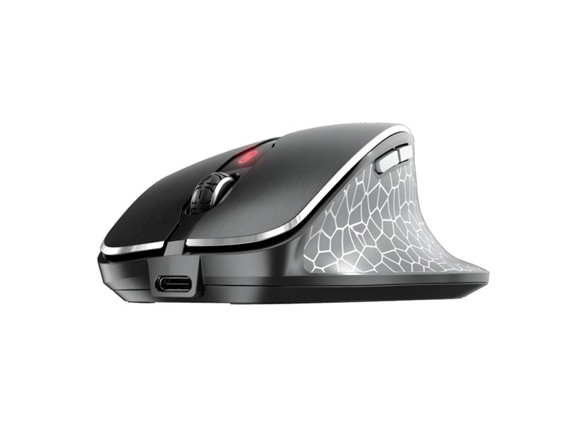 Cherry MW 8C Ergo bežični/BT optički miš, AES-128, USB, crni