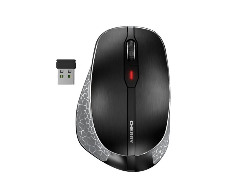 Cherry MW 8C Ergo bežični/BT optički miš, AES-128, USB, crni