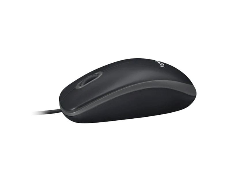 Logitech B100 optički miš, USB, crni (910-003357)