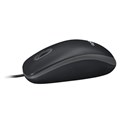 Logitech B100 optički miš, USB, crni (910-003357)