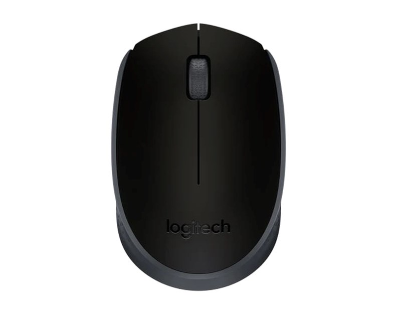 Logitech M171 bežični optički miš, USB, crni/sivi (910-004424)