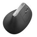 Logitech MX Vertical Advanced vertikalni ergonomski bežični optički miš, za dešnjake, USB, grafit (910-005448)