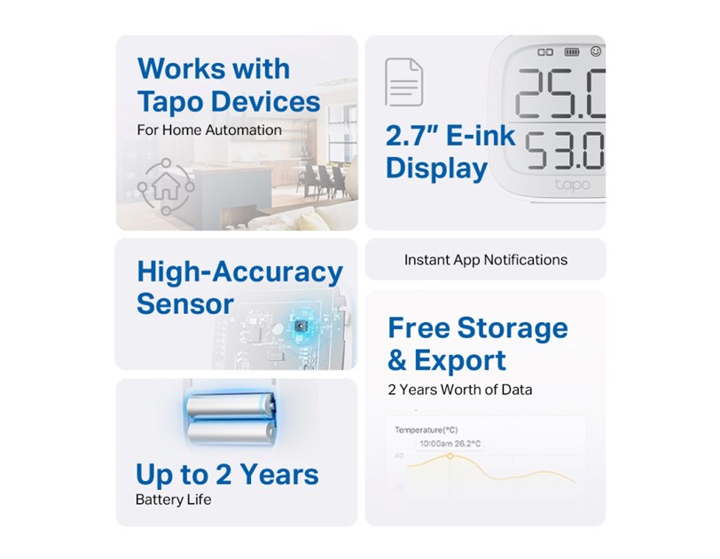 TP-Link Tapo T315 Smart senzor temperature i vlage