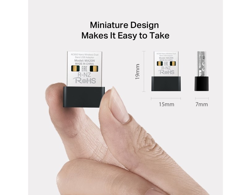 Mercusys AC650 Nano Wireless Dual Band USB Adapter