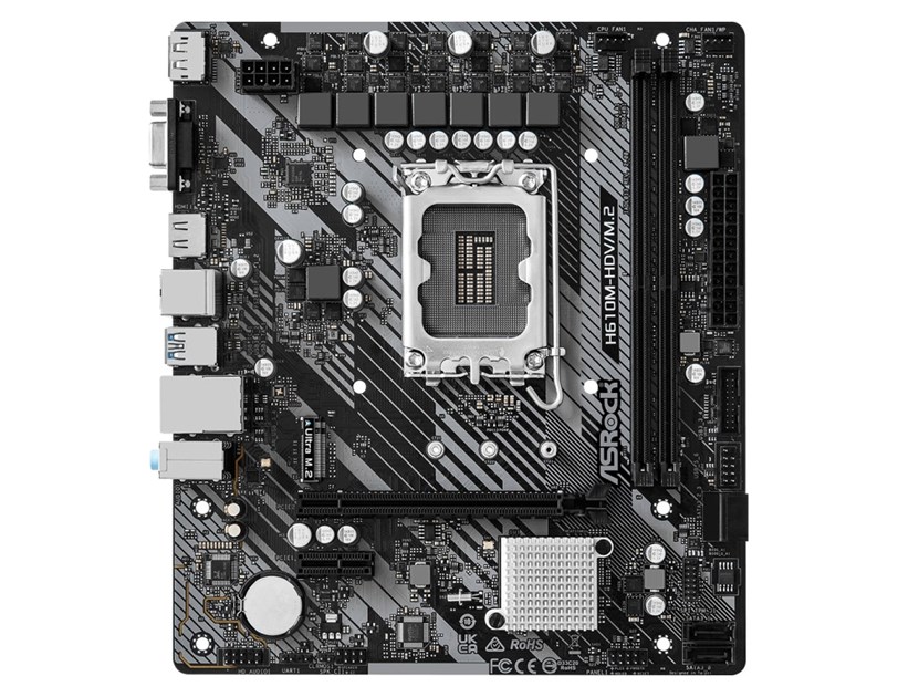 ASRock MB H610M-HDV/M.2 R2.0, S.1700, DDR4/3200MHz, PCIe 4.0, G-LAN, VGA/DP/HDMI, mATX
