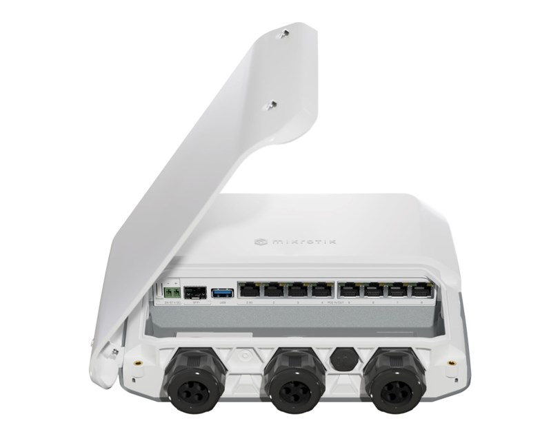 Mikrotik RB5009UPr+S+OUT PoE ruter, RouterOS v7, 1GB RAM, 350-1400 (auto) MHz