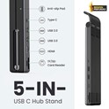 UGREEN X-Kit stalak za prijenosnik 5-u-1 HUB USB Type C - 2x USB 3.2 Gen, HDMI 4K 30 Hz, 3D, SD/microSD čitač