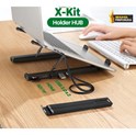 UGREEN X-Kit stalak za prijenosnik 5-u-1 HUB USB Type C - 2x USB 3.2 Gen, HDMI 4K 30 Hz, 3D, SD/microSD čitač