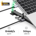 UGREEN X-Kit stalak za prijenosnik 5-u-1 HUB USB Type C - 2x USB 3.2 Gen, HDMI 4K 30 Hz, 3D, SD/microSD čitač