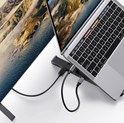 UGREEN X-Kit stalak za prijenosnik 5-u-1 HUB USB Type C - 2x USB 3.2 Gen, HDMI 4K 30 Hz, 3D, SD/microSD čitač