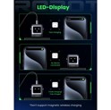 UGREEN Robot zidni punjač 65W, 2x USB-C, 1xUSB-A, GaN, sivo crni