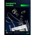 UGREEN Robot zidni punjač 65W, 2x USB-C, 1xUSB-A, GaN, sivo crni