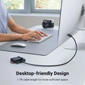UGREEN čitač memorijskih kartica, USB 3.0, TF/SD/CF/MS kartice, 50cm, crni
