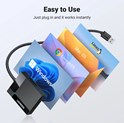 UGREEN čitač memorijskih kartica, USB 3.0, TF/SD/CF/MS kartice, 50cm, crni