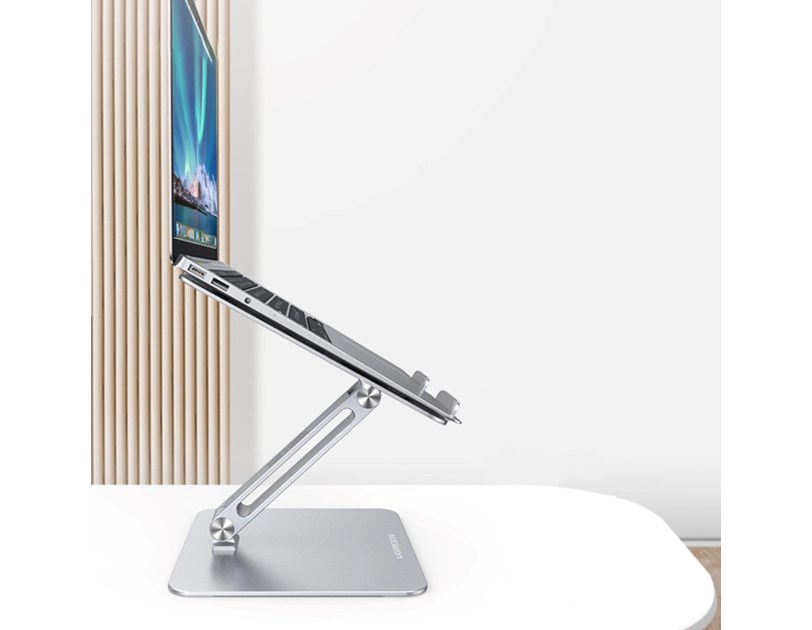 UGREEN stalak za prijenosnik, 13-17.3", metalni, srebrni