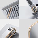 UGREEN stalak za prijenosnik, 13-17.3", metalni, srebrni