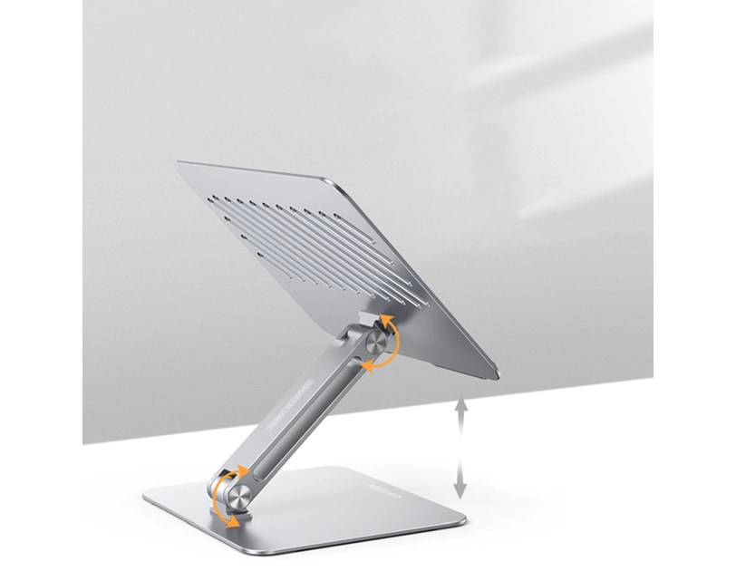 UGREEN stalak za prijenosnik, 13-17.3", metalni, srebrni