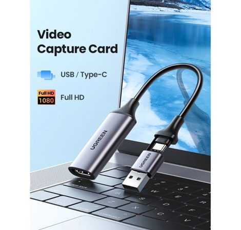 UGREEN adapter USB-C/A na HDMI Video capture card