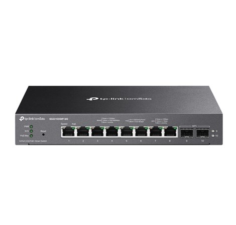 TP-Link 8-Port Omada Smart preklopnik (Switch) 8-Port PoE+, 2-Port 10GE SFP+, metalno kućište