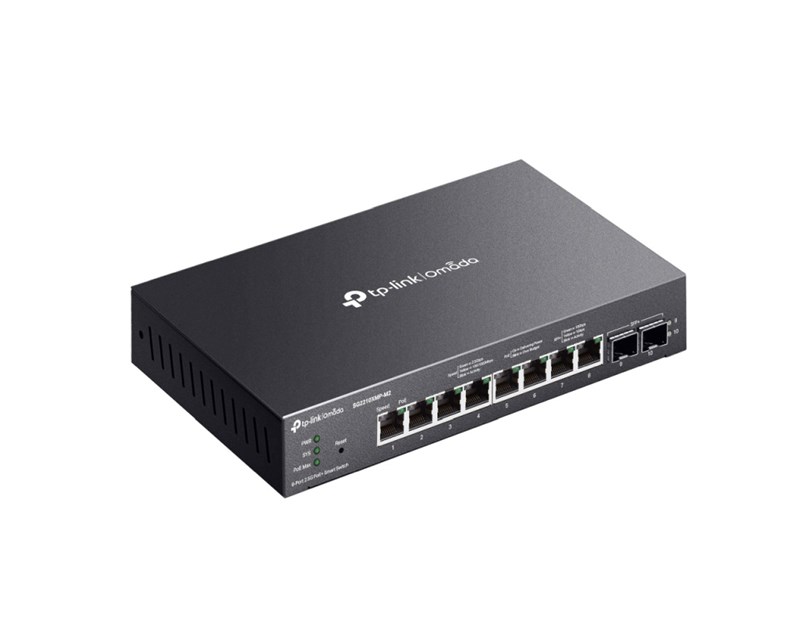 TP-Link 8-Port Omada Smart preklopnik (Switch) 8-Port PoE+, 2-Port 10GE SFP+, metalno kućište