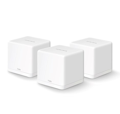 Mercusys Halo H30G(3-pack) AC1300 Whole-Home Mesh Wi-Fi, Dual-Band 400Mbps/867Mbps (2.4GHz/5GHz), 802.11 a/b/g/n/ac, 2×G-LAN