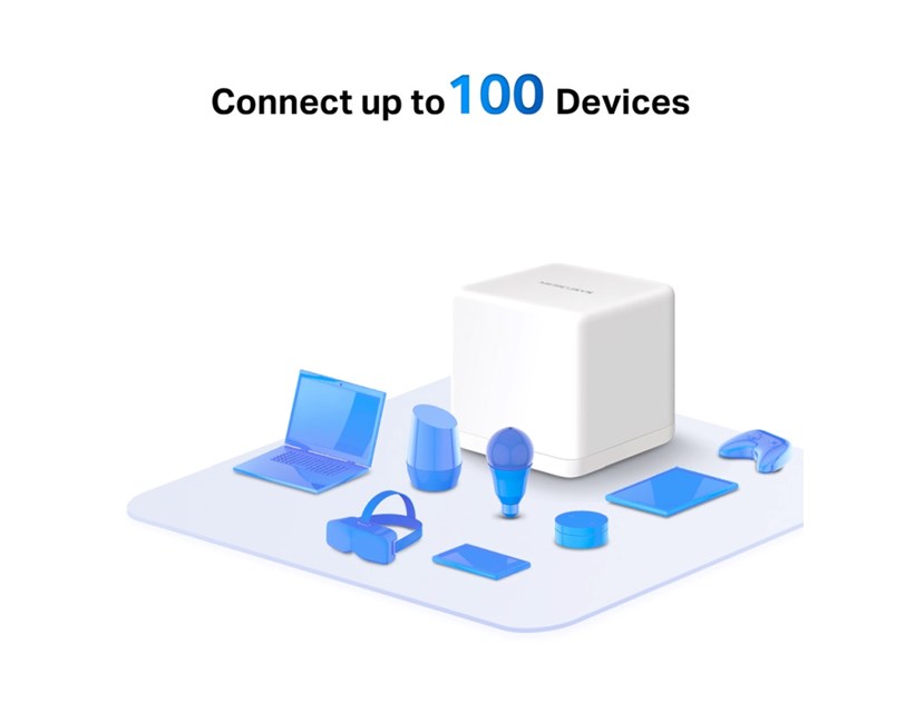 Mercusys Halo H30G(3-pack) AC1300 Whole-Home Mesh Wi-Fi, Dual-Band 400Mbps/867Mbps (2.4GHz/5GHz), 802.11 a/b/g/n/ac, 2×G-LAN