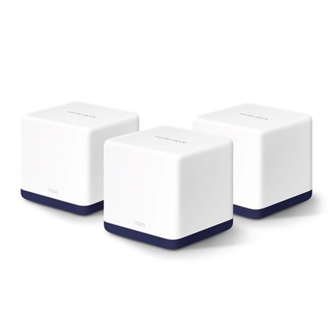 Mercusys Halo H50G(3-Pack) AC1900 Whole-Home Mesh Wi-Fi, Dual-Band 600Mbps/1300Mbps (2.4GHz/5GHz), 802.11 a/b/g/n/ac, 3×G-LAN, Mercusys app
