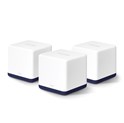 Mercusys Halo H50G(3-Pack) AC1900 Whole-Home Mesh Wi-Fi, Dual-Band 600Mbps/1300Mbps (2.4GHz/5GHz), 802.11 a/b/g/n/ac, 3×G-LAN, Mercusys app