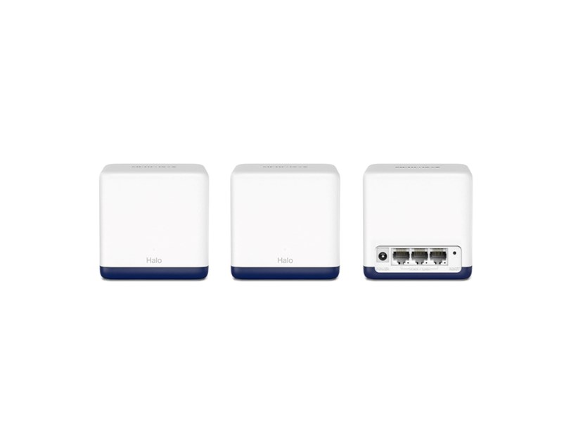 Mercusys Halo H50G(3-Pack) AC1900 Whole-Home Mesh Wi-Fi, Dual-Band 600Mbps/1300Mbps (2.4GHz/5GHz), 802.11 a/b/g/n/ac, 3×G-LAN, Mercusys app