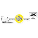 Roline DisplayPort kabel 2.1 10K, 60Hz, 54Gbit, UHBR13.5, DP-DP, M/M, 2.0m, crni
