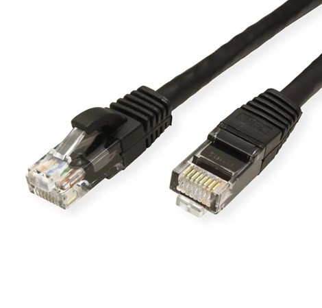 Roline VALUE UTP mrežni kabel Cat.6a (Class EA) 0.5 m, crni