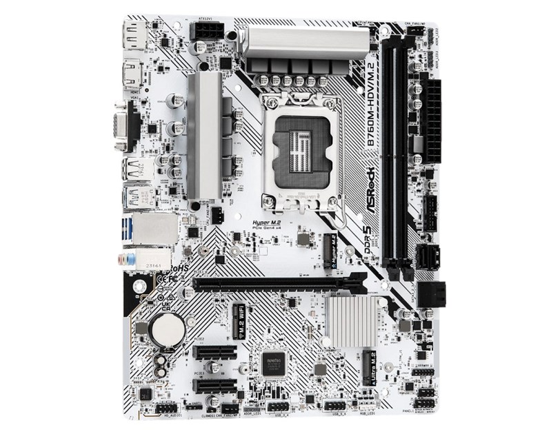 ASRock MB B760M-HDV/M.2, S.1700, DDR5/7200MHz(OC), PCIe 4.0, G-LAN, VGA/DP/HDMI, mATX