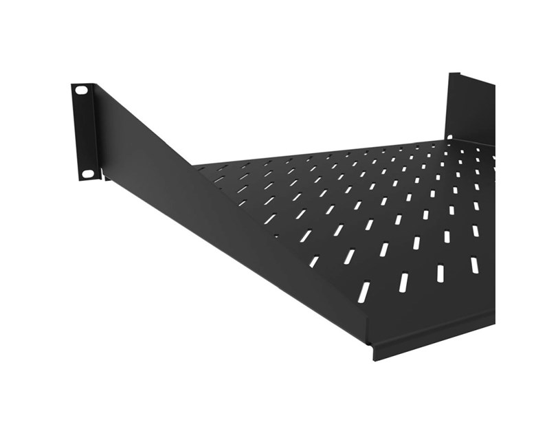 Canovate 19" 2U Cantilever konzolna polica, pričvršćenje prednjim vijcima d=400mm, nosivost 15-25 kg (CCA-9-1003)