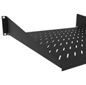 Canovate 19" 2U Cantilever konzolna polica, pričvršćenje prednjim vijcima d=400mm, nosivost 15-25 kg (CCA-9-1003)
