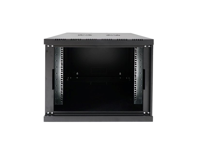 Canovate 9U 600x400x498 SINGLE zidni ormar s bočnim stranama koje se mogu otvoriti izvana, crni (WS3O-9-0964F)