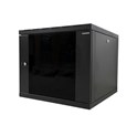 Canovate 9U 600x400x498 SINGLE zidni ormar s bočnim stranama koje se mogu otvoriti izvana, crni (WS3O-9-0964F)